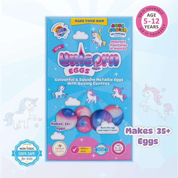 Aqua Squish Unicorn Eggs Kit